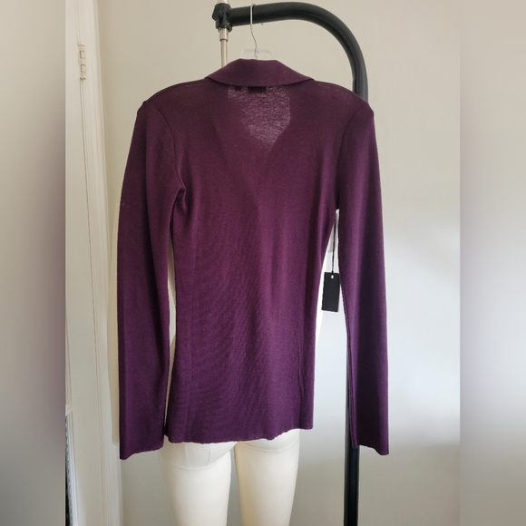 BABATON Currency Polo long sleeve in Noble purple colour, STILL IN STORE - Picture 3 of 9